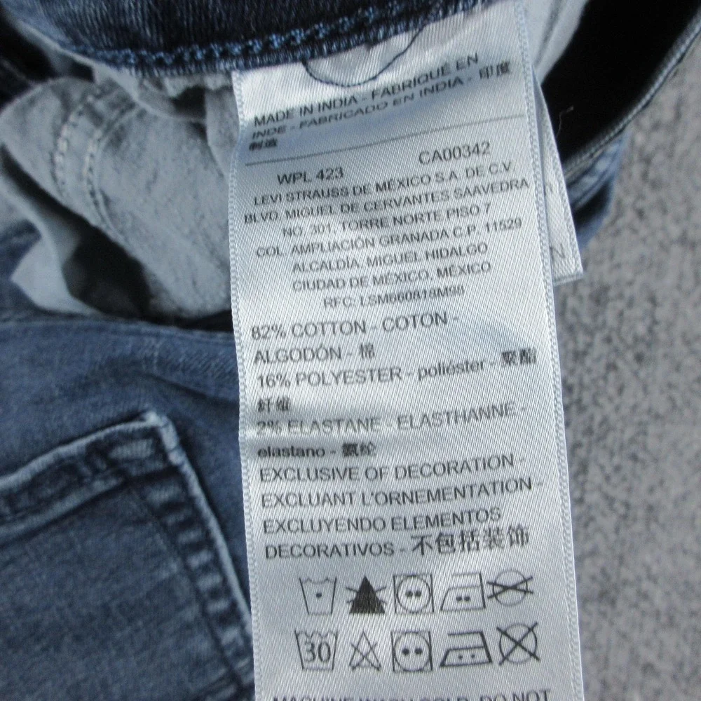 Denizen From Levis 208 Regular Taper Jeans Mens 28x30 Medium Wash Stretch Denim